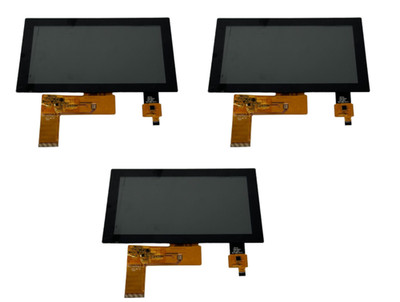 LOT of 3 AZ Displays ATM0700D38B-CT2 7''  LCD Panel 800x480 RGB Capacitive Touch