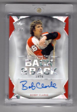 Bobby Clarke Dave Schultz 2023 Leaf In The Game Used Back 2 Back Autograph 3/4