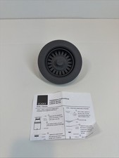 Elkay LKQS35GY Polymer Drain Fitting for 3-1/2 in. Sink Drain Opening Dusk Gray