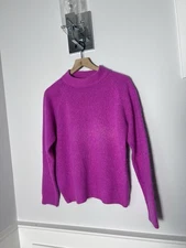 Womens Chance Encounter  Pink Silk/ Angora Sweater Size M