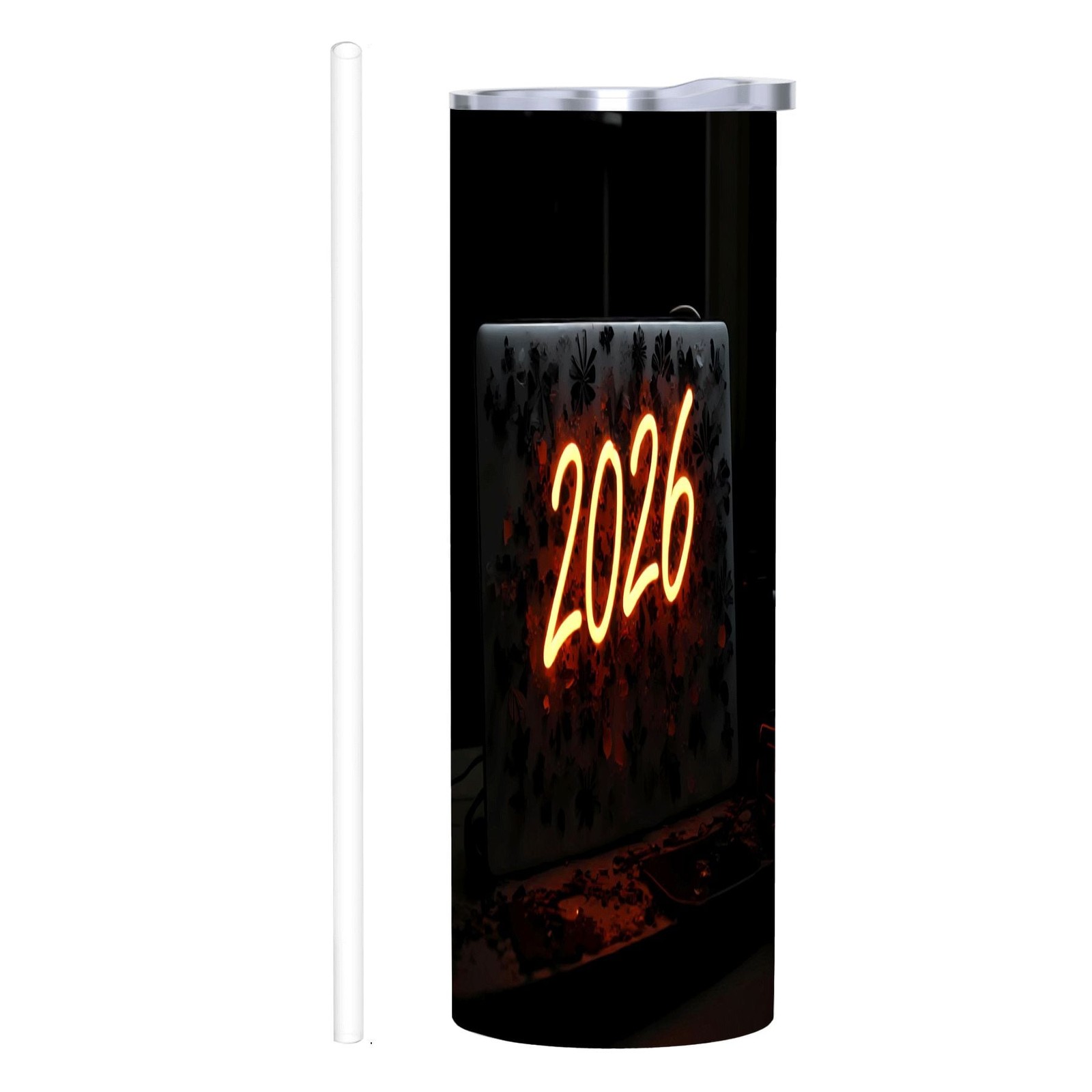2026 Neon-Style 20 oz Stainless Steel Insulated Tumbler with