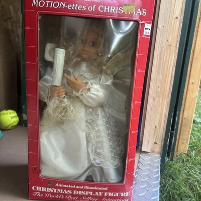 Telco The Original Marionettes of Christmas Angel Figure * Motion & Lights VIDEO