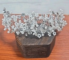 Wedding Headbands Bridal Pearl and Crystal Floral Hair Accessories Bridal Headbd