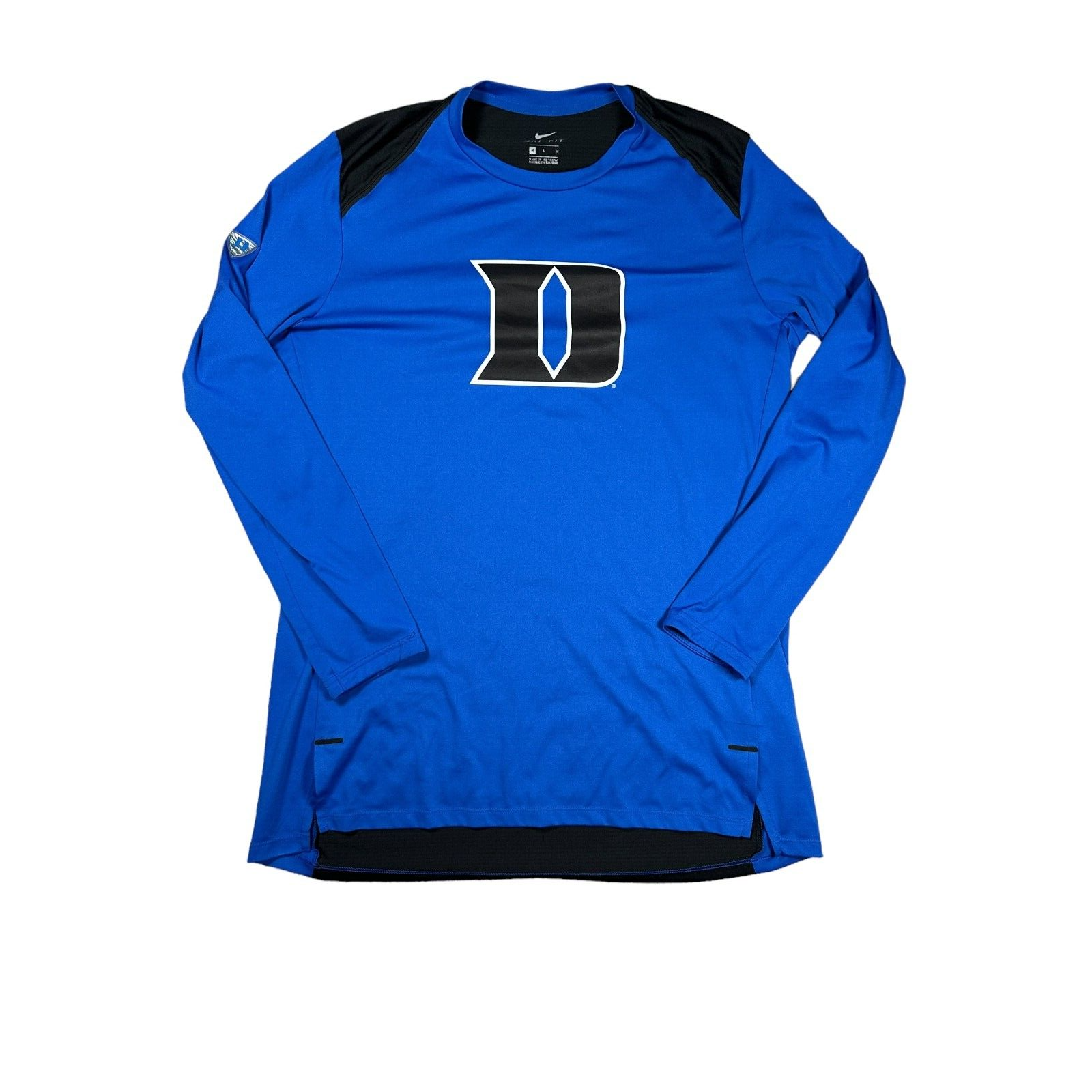 Nike Duke Devils NCAA Elite Dri-Fit Tight Long Sleeve Shirt Mens Size M