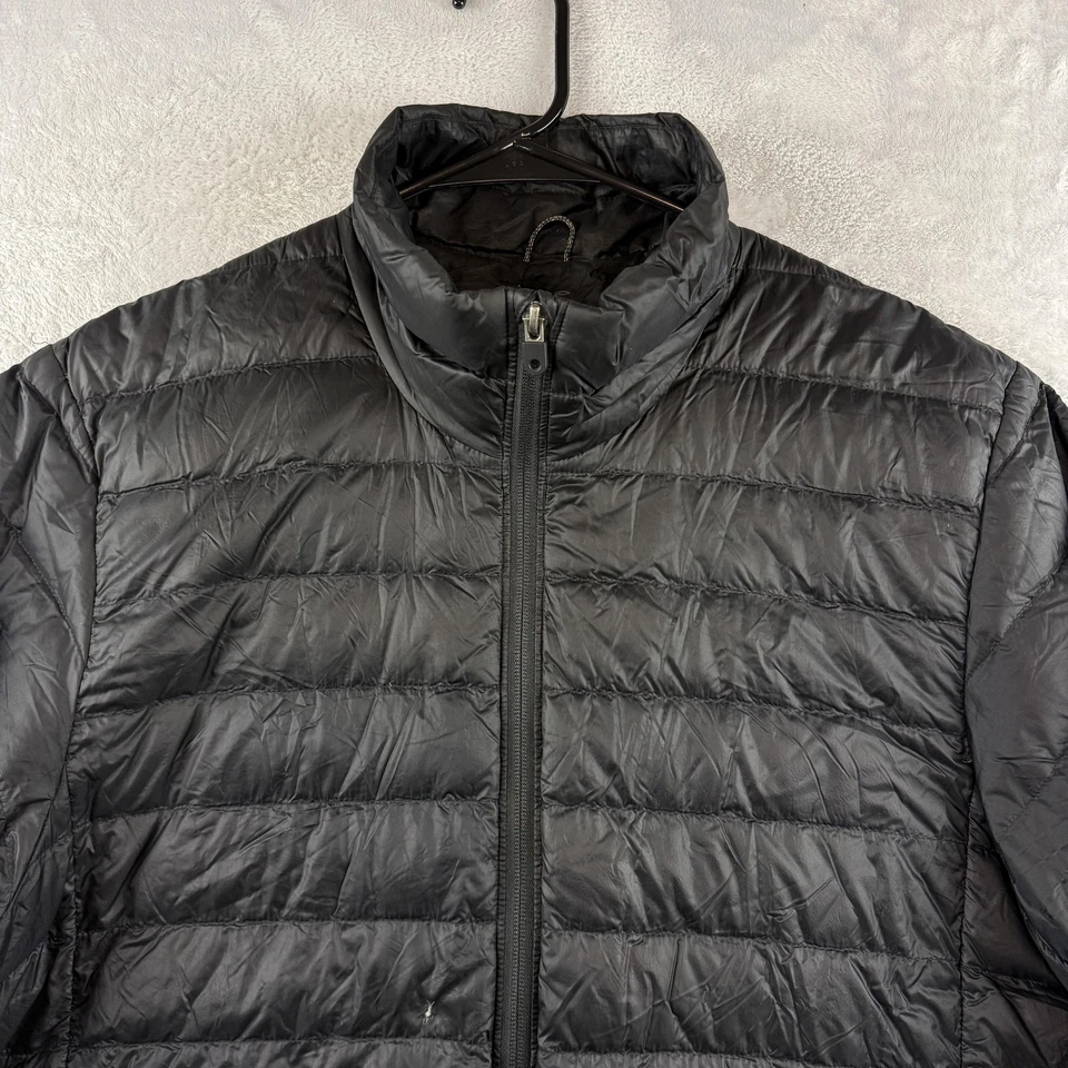REI Co-op Jacket Mens XL Black Packable Down Puffer Quilted Insulated Zip Up - Image 3 of 4