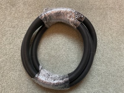 SCHWARZE SPIRALLEITUNG GESPALTENES ROHR / KABEL ORDENTLICH / KABELBAUM - 2 METER DURCHMESSER: 16 MM