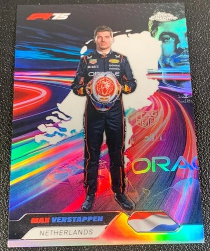 Max Verstappen 2025 Topps Chrome Formula 1 Neon Nations SSP #NN-1