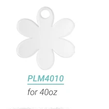 PYD Life Blank Flower Ornaments