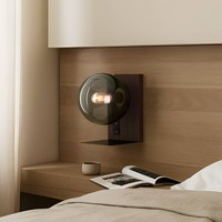 Lucande Wandleuchte, Wandlampe Innen 'Veloura'mit Usb Anschluss (Design, Modern)