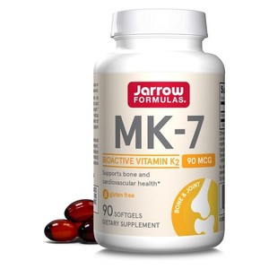 Jarrow Formulas MK-7 90 mcg Vitamin K 90 Softgels , Clearance EXP 10/2026