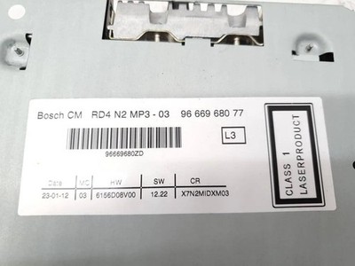 CITROËN C5 III Break TD Musik-Player mit GPS 9666968077 1.60 Petrol 33233813
