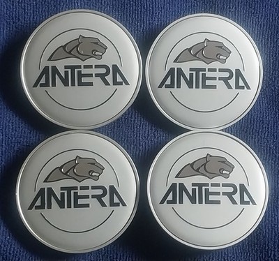 (4) GENUINE VINTAGE ANTERA ALLOY WHEEL CENTER CAPS  77MM #191076001