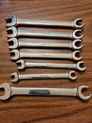 Snap-On Tools USA 6pc  Open-End Flare Nut Wrench Set plus one metric
