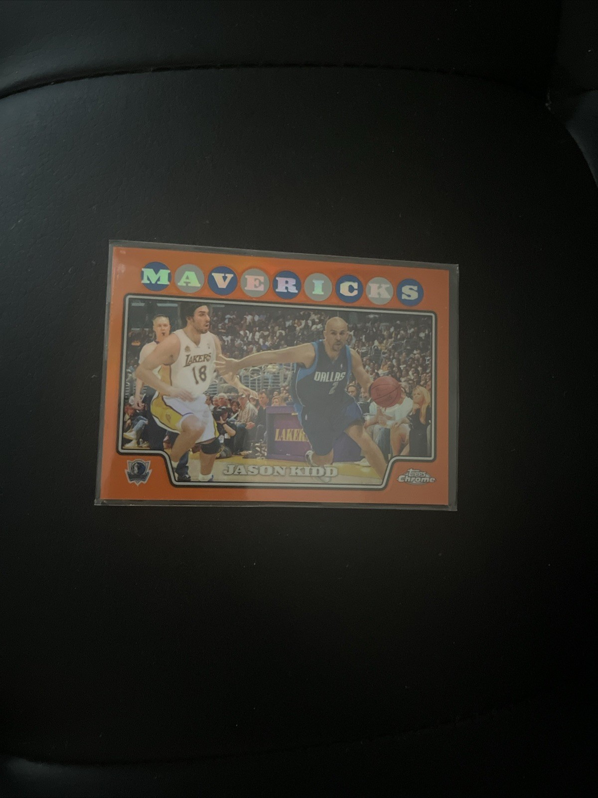 2008-09 TOPPS CHROME ORANGE REFRACTOR #55 JASON KIDD #ED 122/499 Mavericks RARE