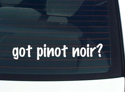 got pinot noir? CAR DECAL BUMPER STICKER VINYL FUNNY JOKE WINDOW