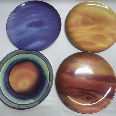 Planet Shaped Plates Saturn Jupiter Venus Neptune