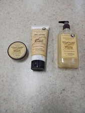 3 PC Tuscan HILLS VANILLA Almond Body Wash /Foot Lotion/Bodyt Scrub
