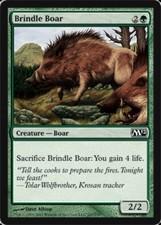 x4 Brindle Boar - Magic 2012 (M12) - NM - MTG