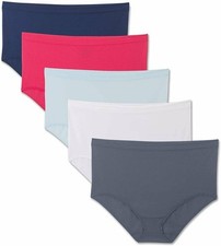 Fruit of the Loom Women's Plus Size Fit for Me Seamless Multi Pack Underwear