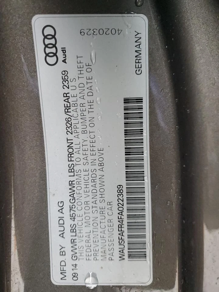 Used Glove Box fits: 2015 Audi A5  Grade A - Image 3 of 4