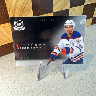 Upper Deck 2022-23 The Cup The Show Connor McDavid SB-CM /99 Edmonton Oilers