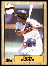 Tony Gwynn 1987 Topps #530 San Diego Padres MLB READ FREE SHIPPING AutographDen