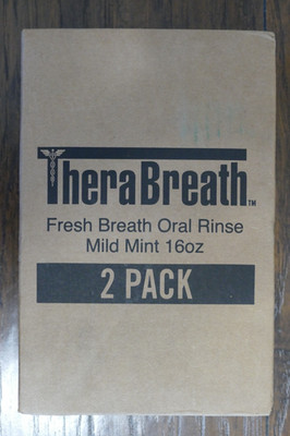 TheraBreath Fresh Breath Oral Rinse Mild Mint (2PK) 16oz.each  Exp 09/28