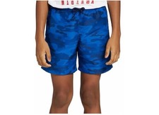 DSG Boys Rec Short Team Royal Blue Star Camo Size M