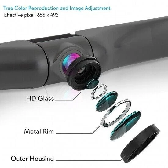 7" LCD Window Suction Mount Monitor + License Plate Backup Camera PLCM7500 - Image 4 of 4