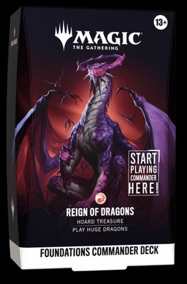 Magic The Gathering Foundations Commander Deck Reign Of Dragons EN OVP