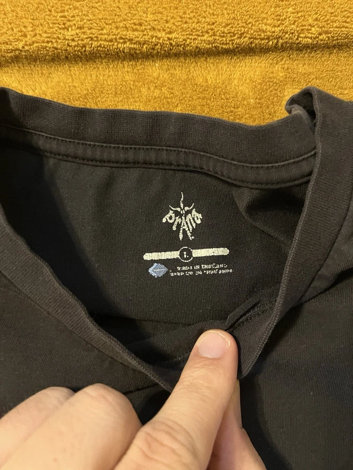 Prana Black Long Sleeve Crewneck Shirt Front And Back Print Mens Large - Image 3 of 4