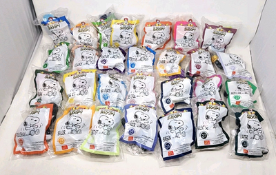 Peanuts The Many Lives of Snoopy McDonalds Lot of 28 Plush