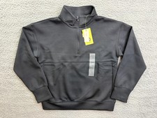 All In Motion Sweatshirt Boys Medium 8 Black Spacer 1/2 Zip Mock Neck Pullover