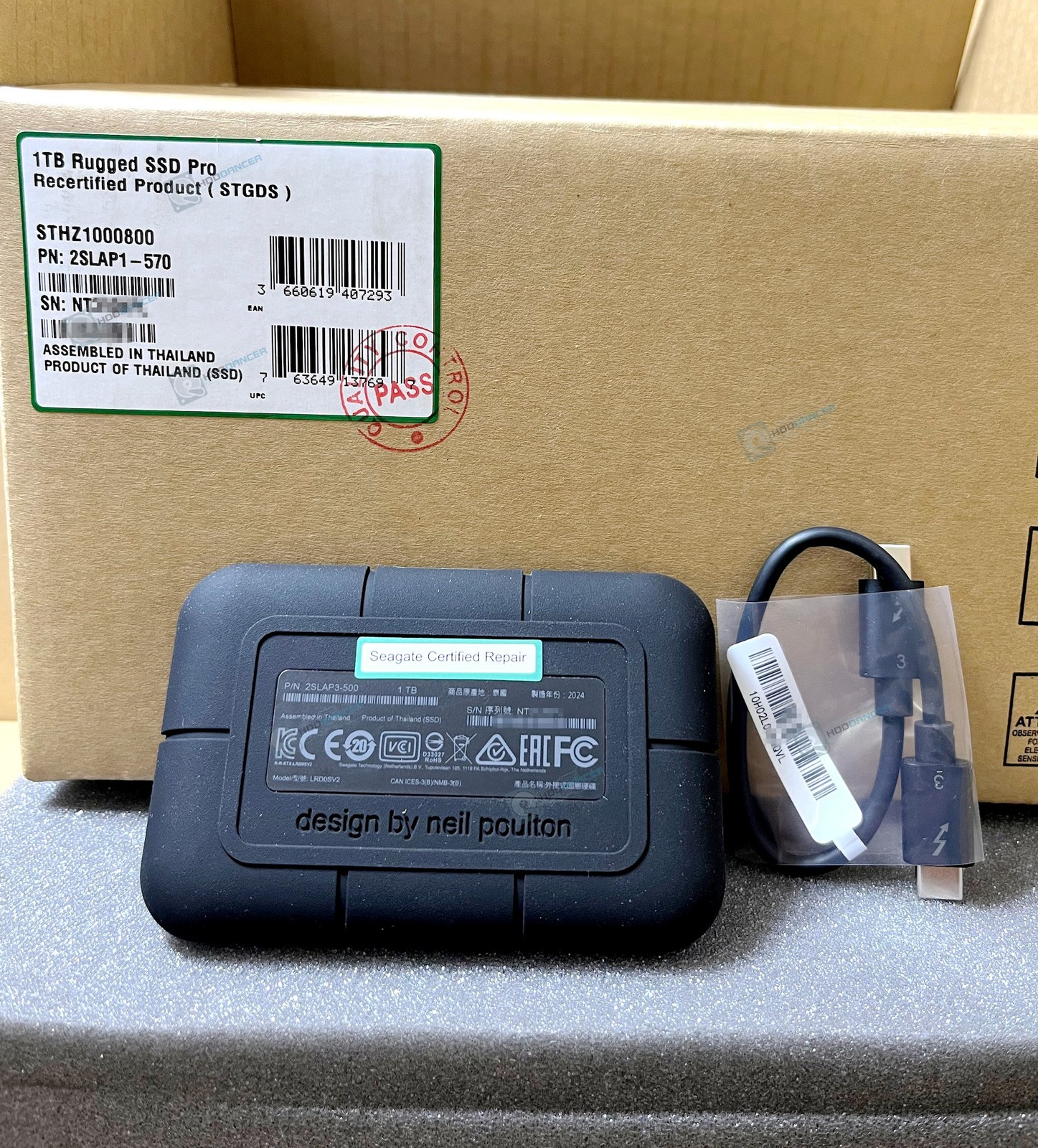 Seagate STHZ1000800 LaCie Rugged Pro 1TB SSD USB-C External Solid State Drive