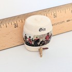 Dollhouse Miniature Staffordshire Style Ceramic Gin Barrel Keg English Riders  — photo 3