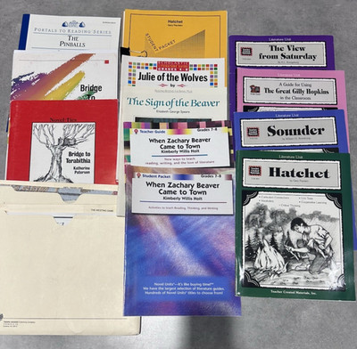 Literature Units Lot Teacher Created Materials & More 14 Books Homeschool