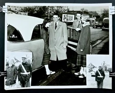 Vintage 1953 Sinclair Gas Station Signs Photo Waukegan IL Press Photo
