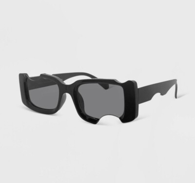 Wild Fable Plastic Rectangle Cutout Sunglasses 🕶️ Black
