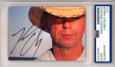 SIGNED Kenny Chesney Born Cover Card Photograph Picture PSA DNA COA Certified