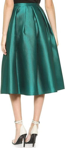 Tibi Simona Jacquard Skirt in Emerald Green, Size 8, New With Tags - Imagen 3 de 3