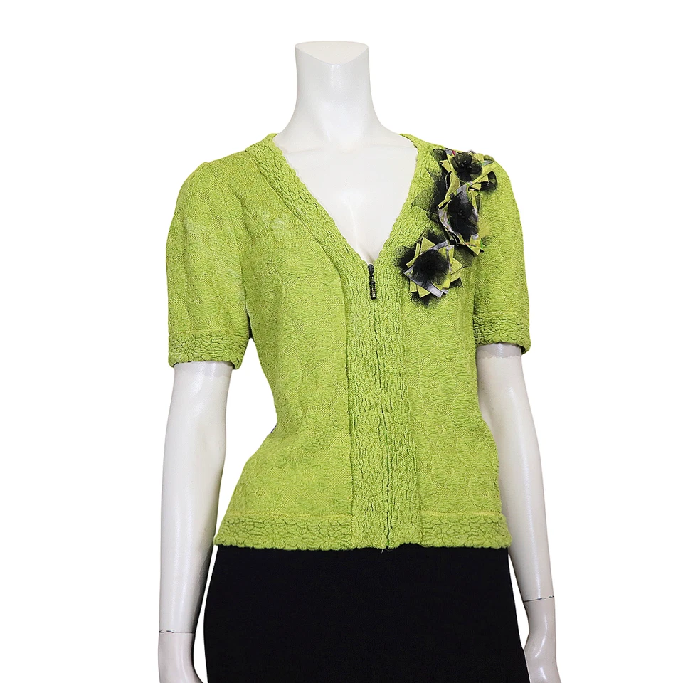 *DESLUMBRANTE* Jaqueta Terno St. John Couture 8 Blazer Noite Cristal Tamanho 8 - Imagem 3 de 4