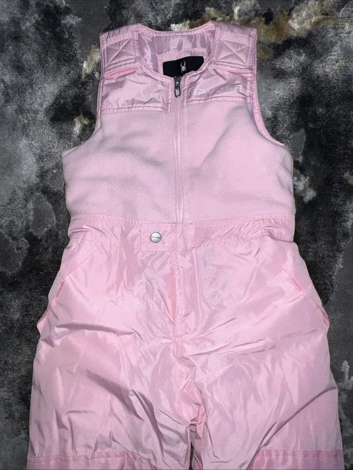Nuevo traje de nieve SPYDER 2 piezas para niñas - Chaqueta con pantalón babero a juego talla 6, rosa/púrpura Foto 4 de 4