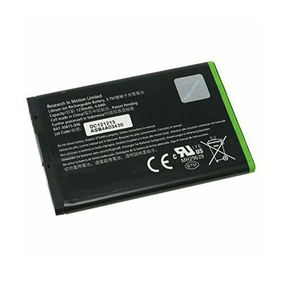 Batería compatible con BlackBerry Bold 9900 9790 9930 Touch 9850 9860 J-M1 JM1 1230mAh Foto 2 de 3