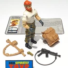 Vtg GI Joe OUTBACK action figure 100% COMPLETE unbroken gun strap survival 1987