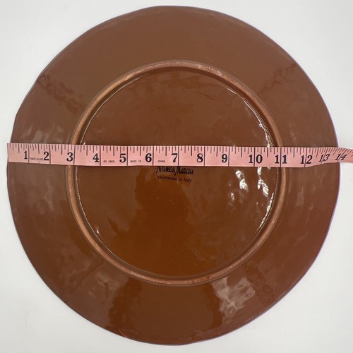 Plato para servir grande Neiman Marcus Tabularasa hecho en Italia raro 14 pulgadas - Imagen 6 de 6