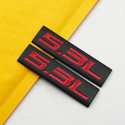 Autocollants 3D Métal V6 / V8 Pour Voiture - Design Chromé - Dimensions 2 X 7,5 Cm - Adhésif Forte Tenue