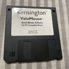 Kensington ValuMouse Scroll Mouse Software For PC Compatible mouse Floppy Disk