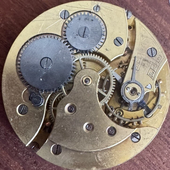 UNION HORLOGERE Relógio de Bolso Mecânico Movimento, Suíço, Testado/Funcionando 40 MM - Imagem 3 de 4
