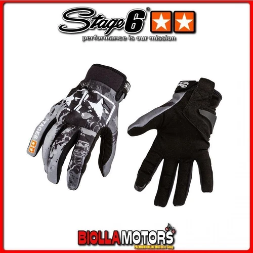 S6-0862/S HANDSCHUHE STAGE6 STREET GRAU GR. S