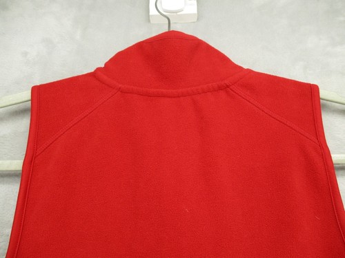 Old Navy Sleeveless Fleece Sweatshirt Vest Women's Medium Red Polyester - Picture 7 of 9